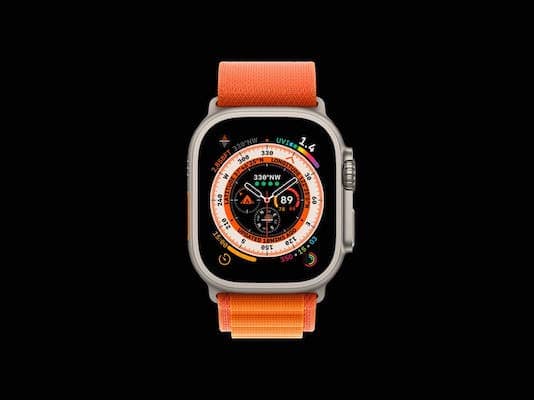 Apple watch ulta mockup with transparent background