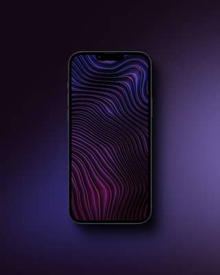 iPhone mockup with to show case wallpaper with magic background